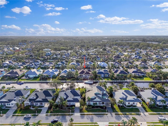 4531 Swordfish Dr, Bradenton, FL 34208 - aerial perspective of suburban area with a nearby body of water