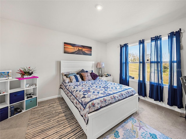 bedroom featuring carpet flooring