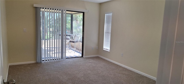 4514 Dewey Dr, New Port Richey, FL 34652 - unfurnished room featuring carpet floors, plenty of natural light, and baseboards