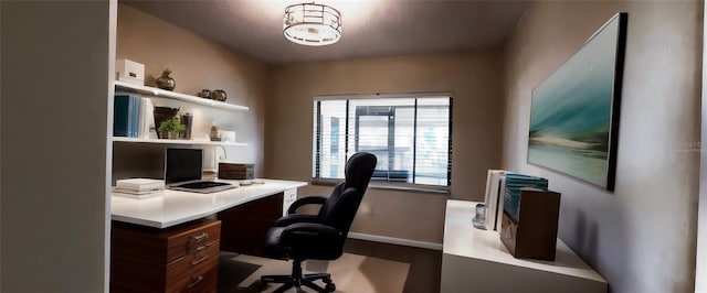 4514 Dewey Dr, New Port Richey, FL 34652 - office featuring baseboards and wood finished floors