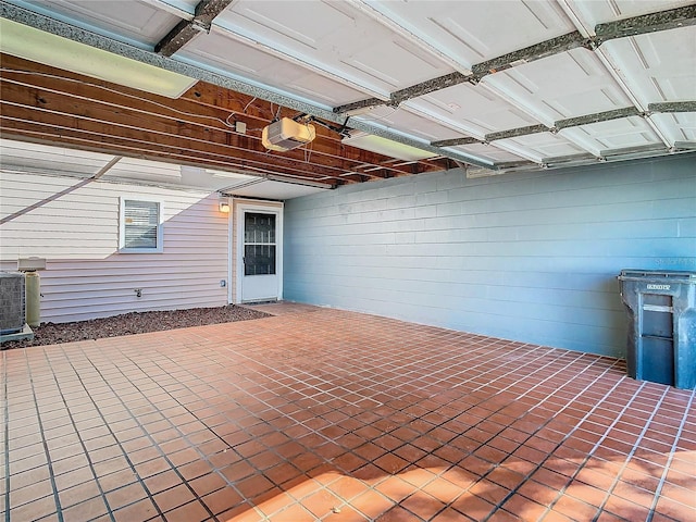 view of patio / terrace featuring central AC