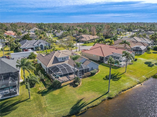 12113 Marblehead Dr, Tampa, FL 33626 - aerial perspective of suburban area with a large body of water