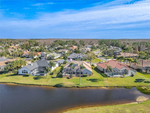 12113 Marblehead Dr, Tampa, FL 33626 - aerial view of residential area with a nearby body of water