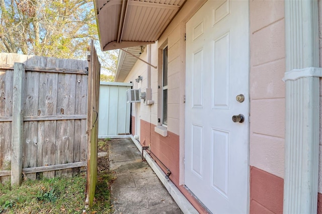 exterior space with fence