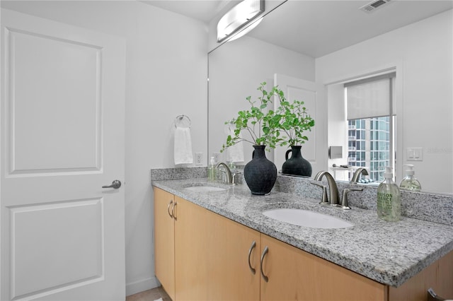 bathroom with vanity