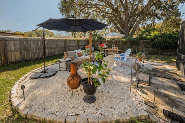 view of patio / terrace with outdoor lounge area