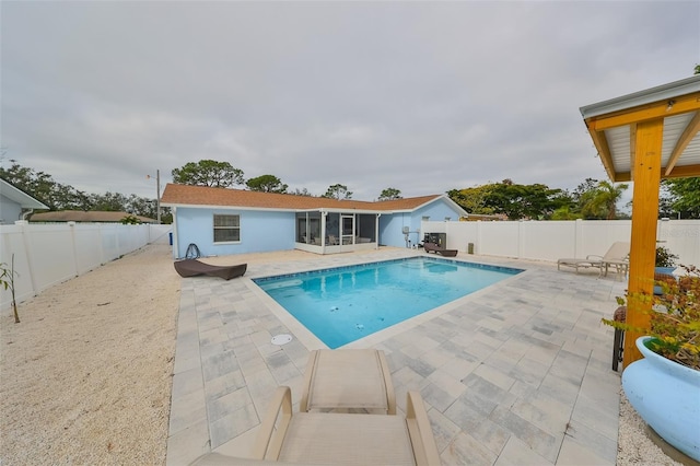 view of pool with a patio