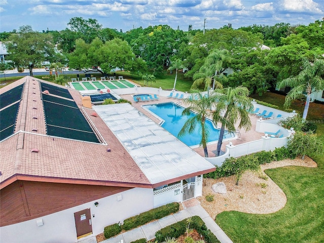 view of pool