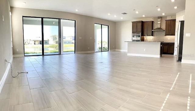 view of unfurnished living room