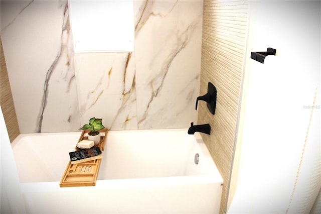 bathroom with a bathing tub