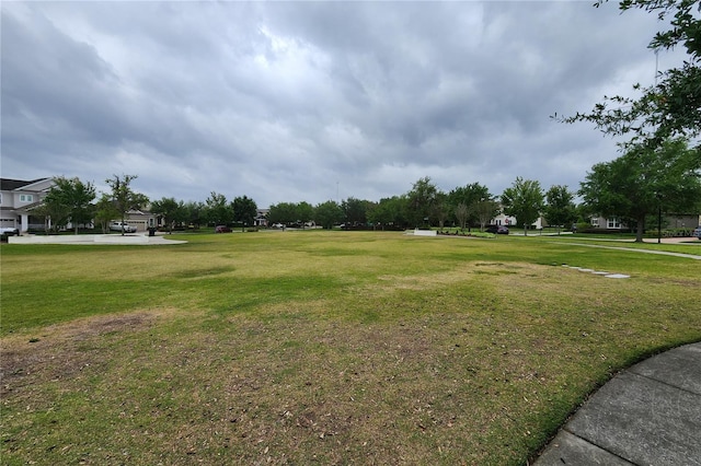 surrounding community featuring a yard