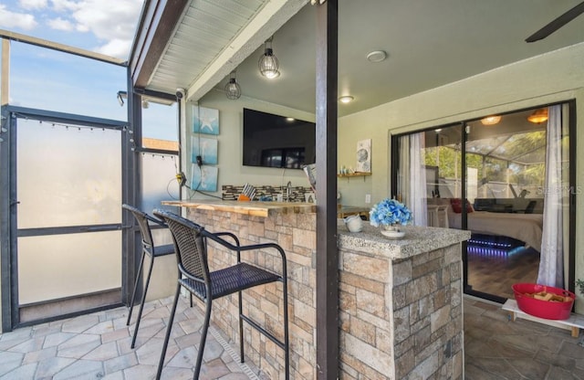 view of sunroom / solarium