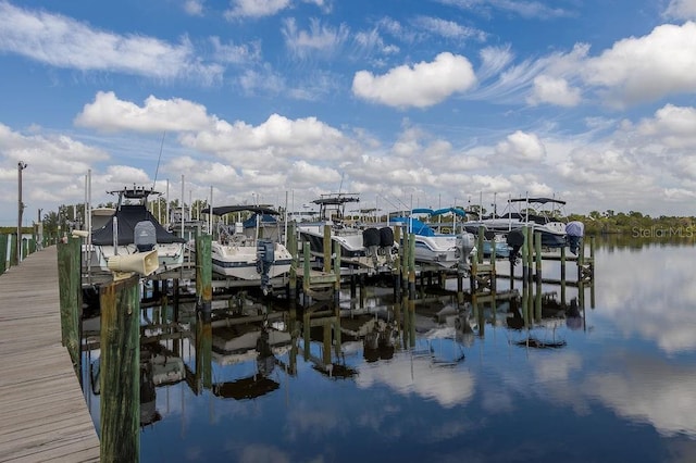 10626 Restoration Ter, Bradenton, FL 34212 - dock area featuring boat lift and a water view