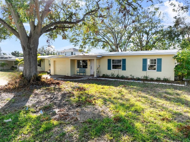 ranch-style house with a garage