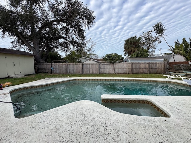 view of pool