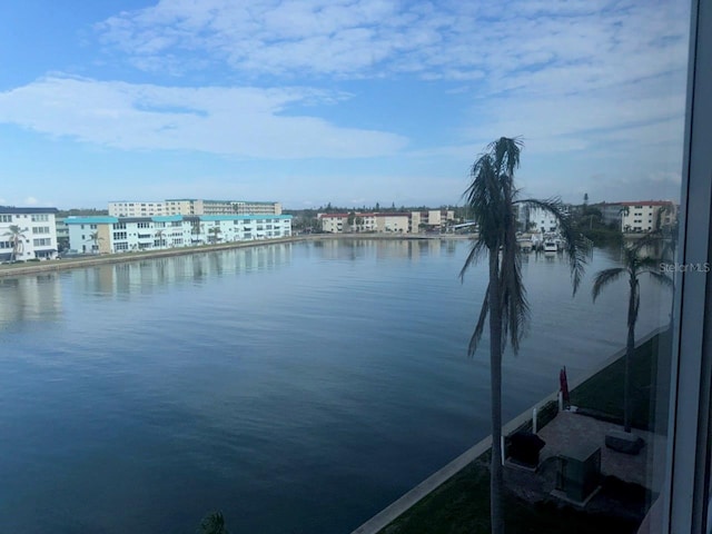 view of water feature