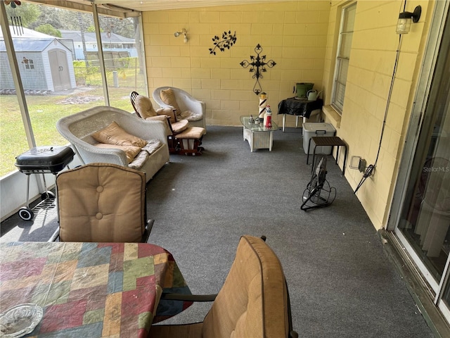 view of sunroom / solarium