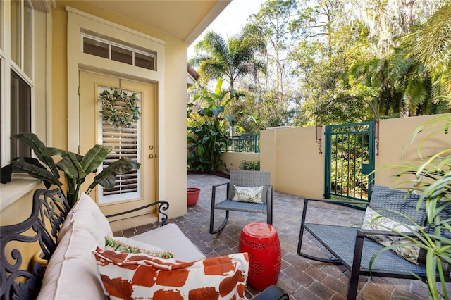 view of patio / terrace with outdoor lounge area