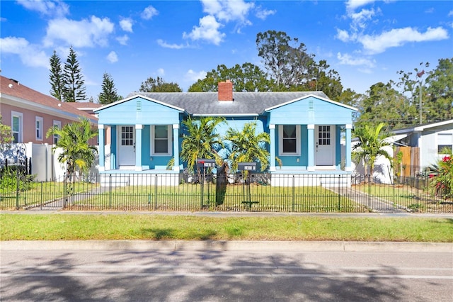 view of front facade with a porch