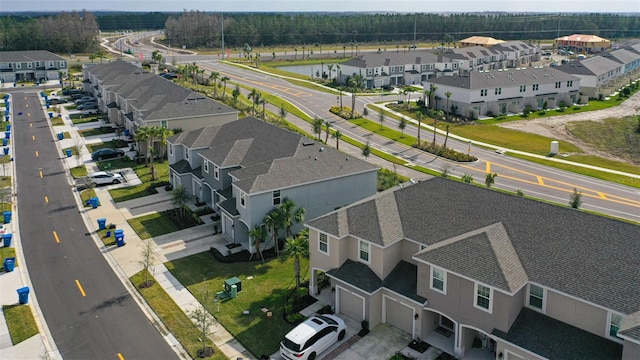 drone / aerial view with a residential view