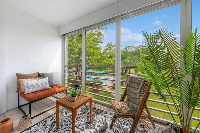 view of sunroom / solarium