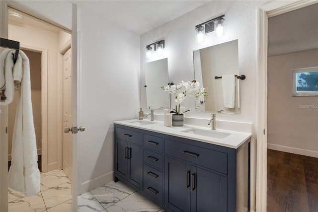 bathroom with vanity