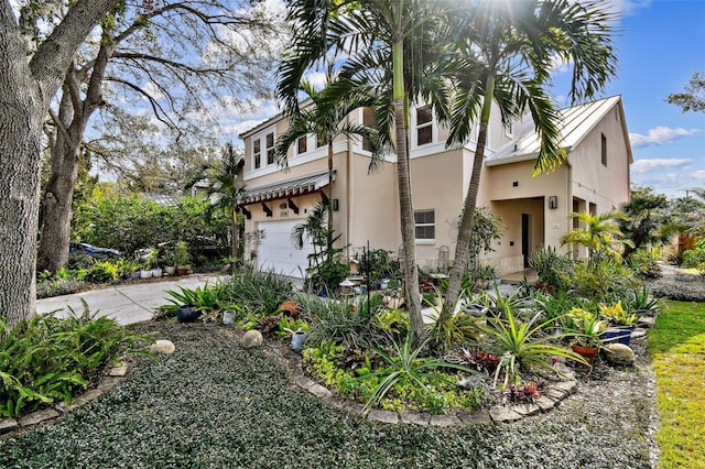 view of home's exterior featuring a garage