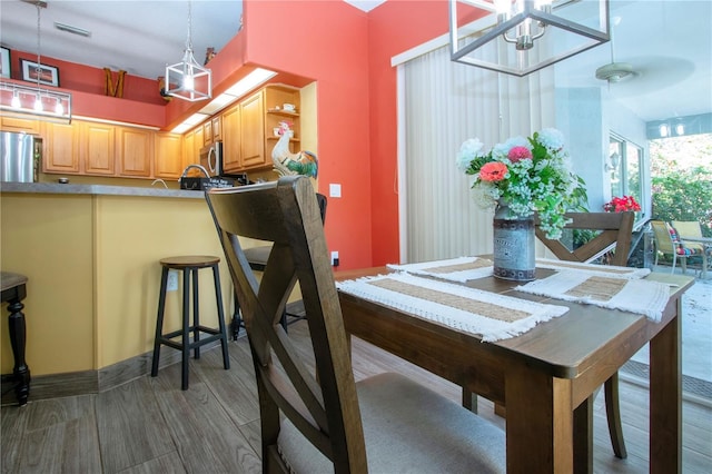 view of dining area