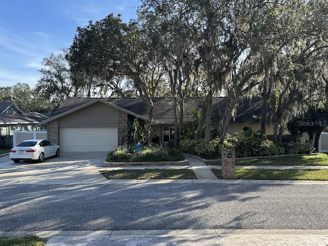 ranch-style house with a garage