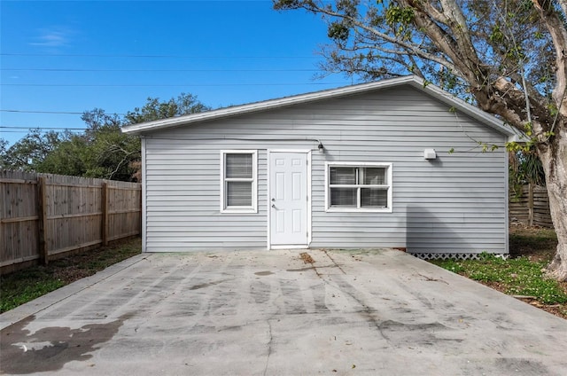 view of back of property