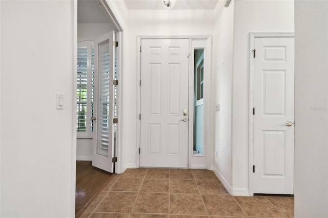 entryway featuring tile patterned floors