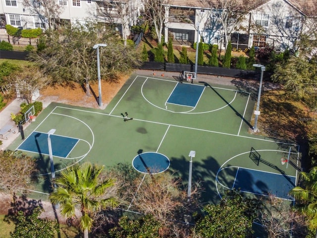 view of basketball court