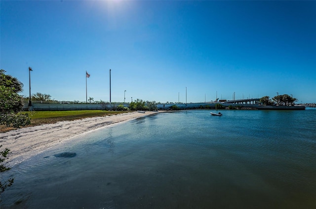 view of water feature