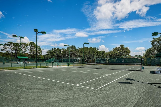 view of tennis court