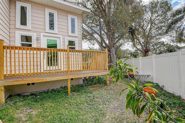 view of wooden terrace