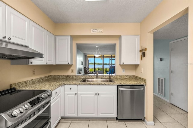 kitchen featuring white cabinetry, sink, and stainless steel appliances