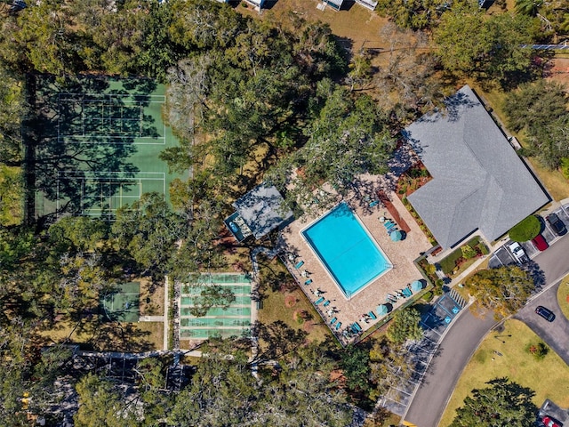 birds eye view of property