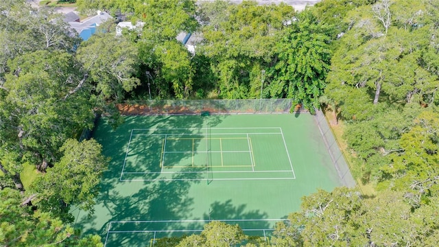 view of tennis court