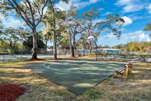 view of basketball court