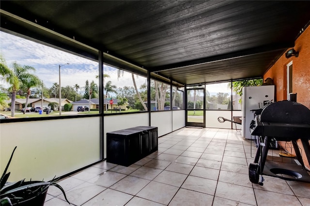 view of sunroom / solarium