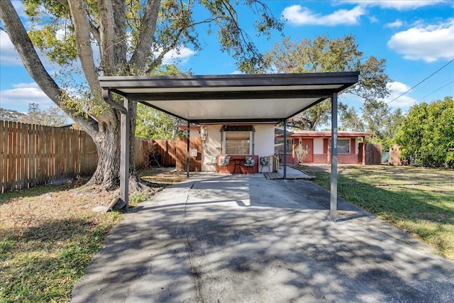 exterior space with a front yard