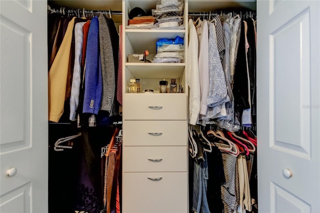 view of closet