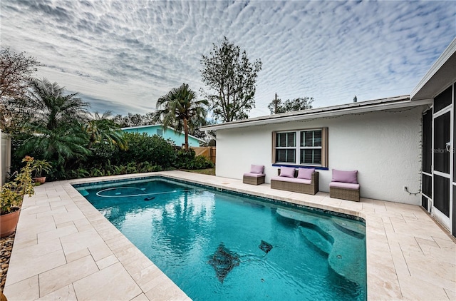 view of pool with a patio