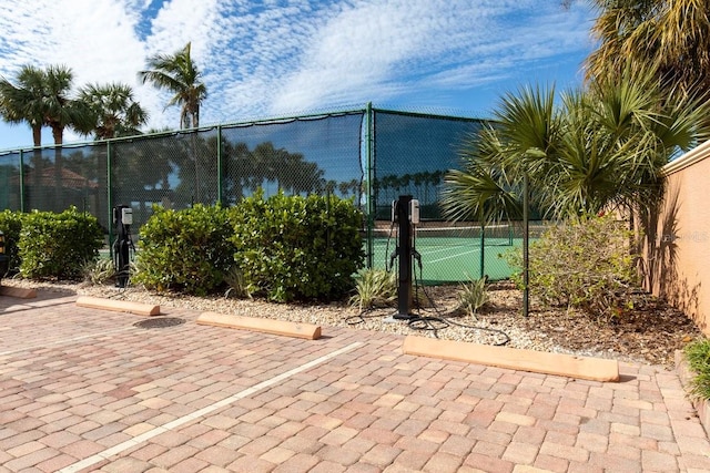 view of tennis court