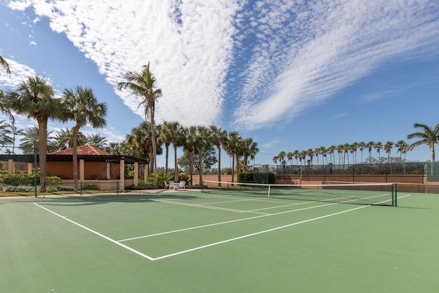 view of tennis court