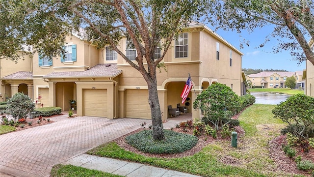 view of front of home featuring a garage