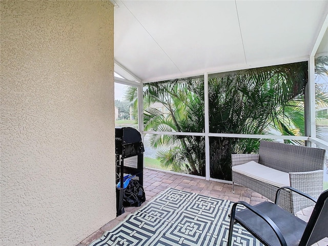 view of sunroom