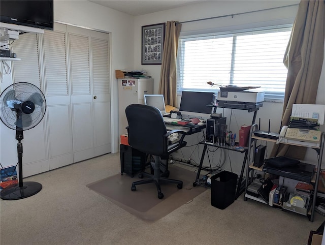 home office with plenty of natural light