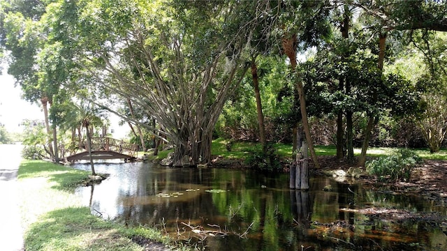 view of water feature