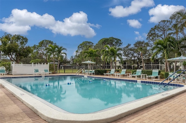 view of pool